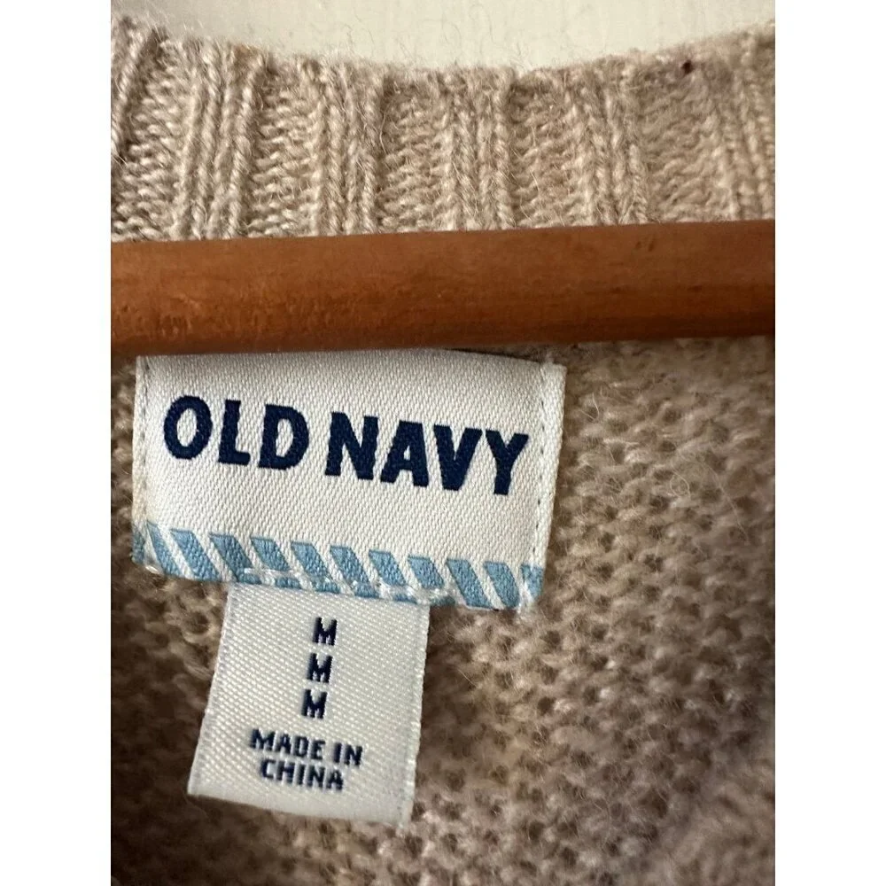 Old Navy size medium, long sleeve V-neck sweater